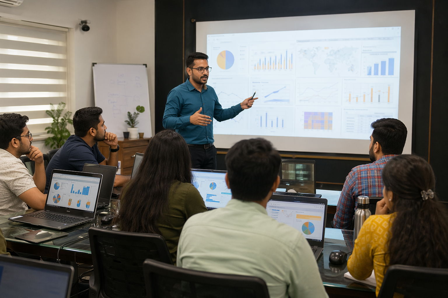Classroom-style data science and analytics training session